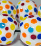 Handmade spotty patterned lamp work glass beads - Image 5