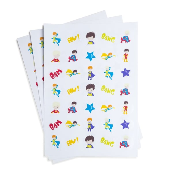 Superhero Sticker Sheet