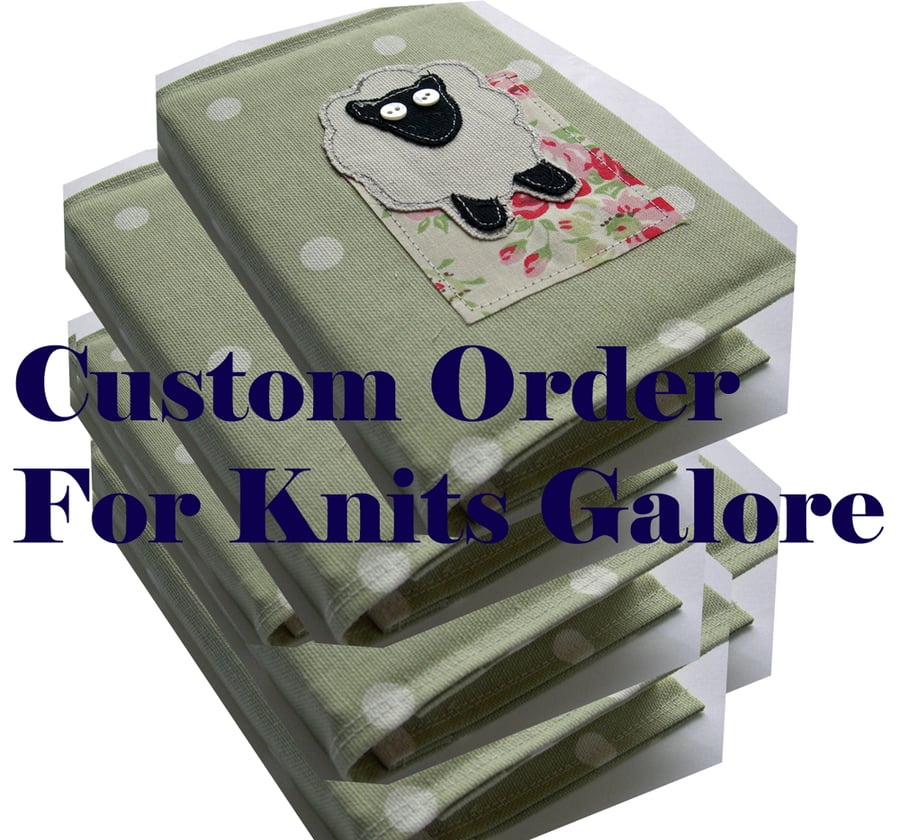 Custom order for Knits Galore x5 A5 Sheep Diaries