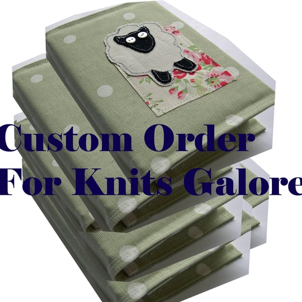 Custom order for Knits Galore x5 A5 Sheep Diaries
