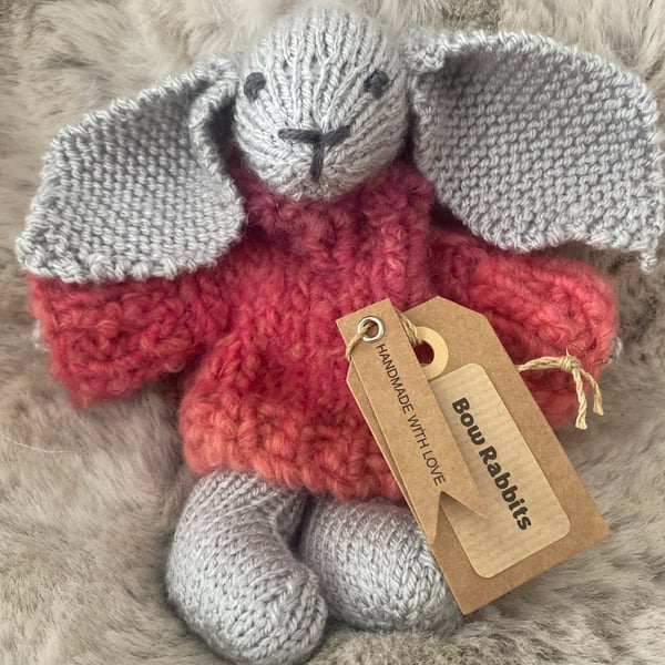 Hand knitted rabbits