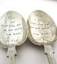 Deal With It, Joke Xmas Gift, Old Spoon, Hand Stamped - Image 3