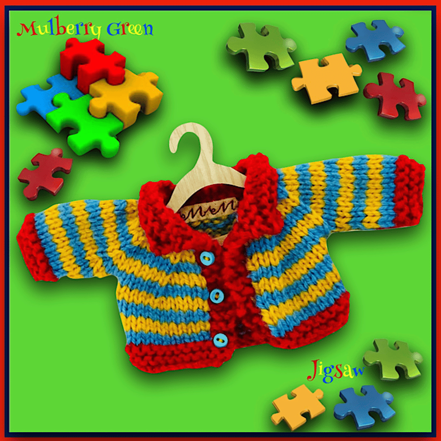 Shortie Striped Cardigan 