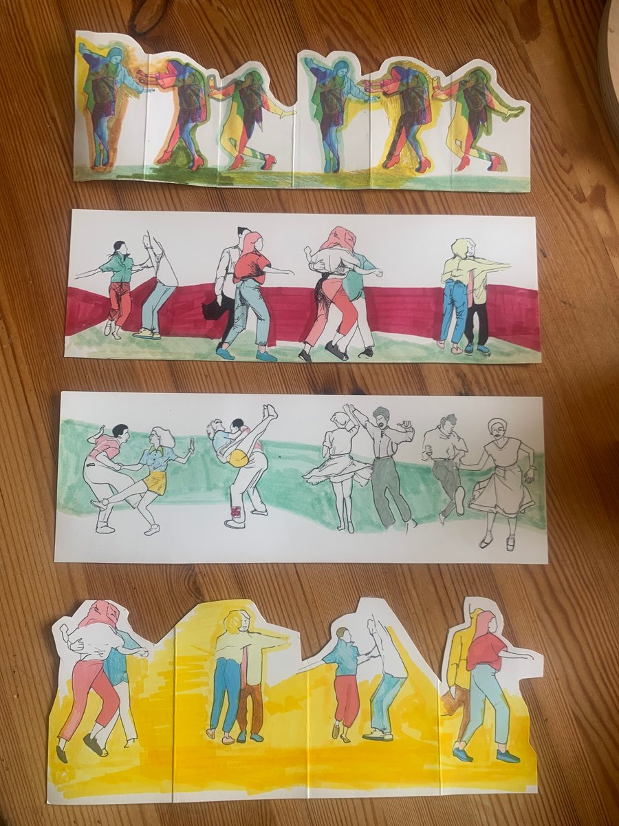  Lindy hop and Swing dancers