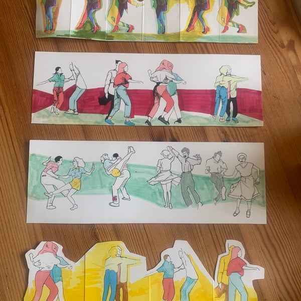  Lindy hop and Swing dancers