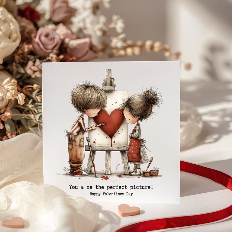 Valentines Card - You & Me the perfect picture