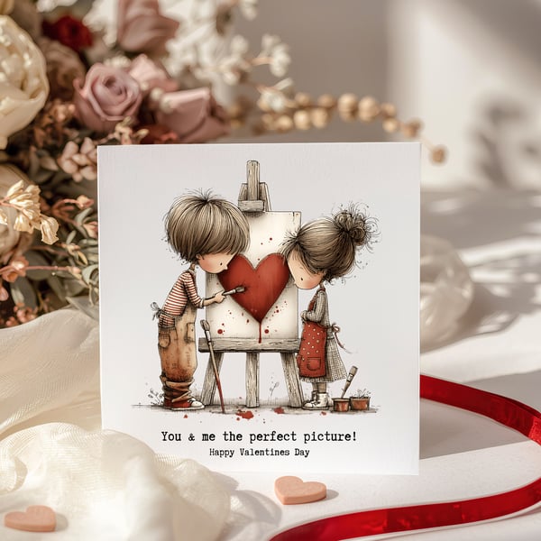 Valentines Card - You & Me the perfect picture