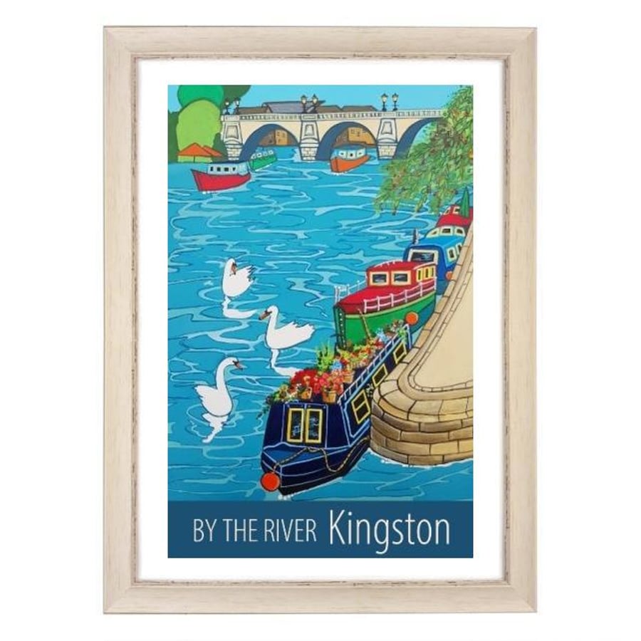 Kingston by the river - white frame