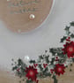 Christmas Card - Wreath With Red Poinsettias- Festive Wishes - Image 9