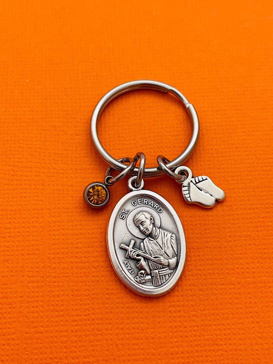 Saint Gerard Majella Personalised Keychain