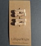 Set of four driftwood toggle buttons with single hole - Image 3