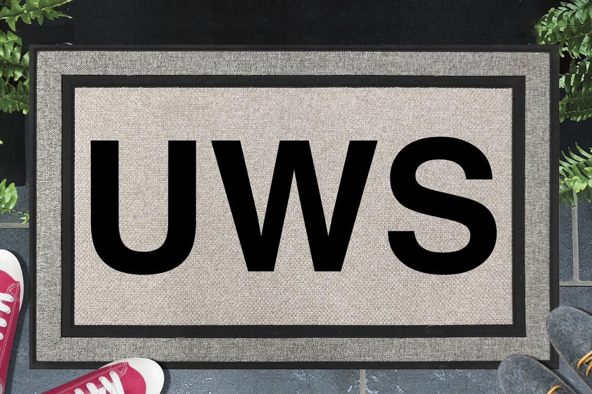 UWS NYC - Upper West Side - Manhattan New York - All Weather Doormat - 45x70cm 