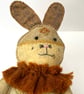 REDUCED Felt rabbit, crazy patchwork hanging hare, wall hanger - Image 8