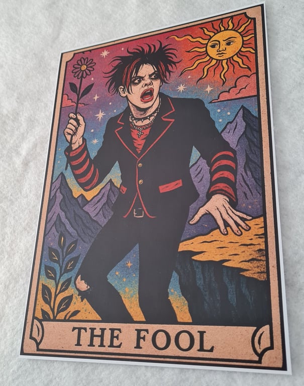 Younger Yungblud The Fool tarot card 11 x 8 inch  ltd edition numbered art print