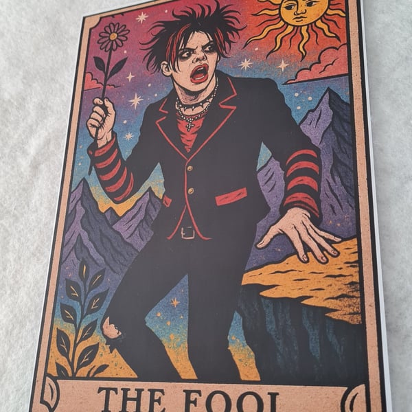 Younger Yungblud The Fool tarot card 11 x 8 inch  ltd edition numbered art print