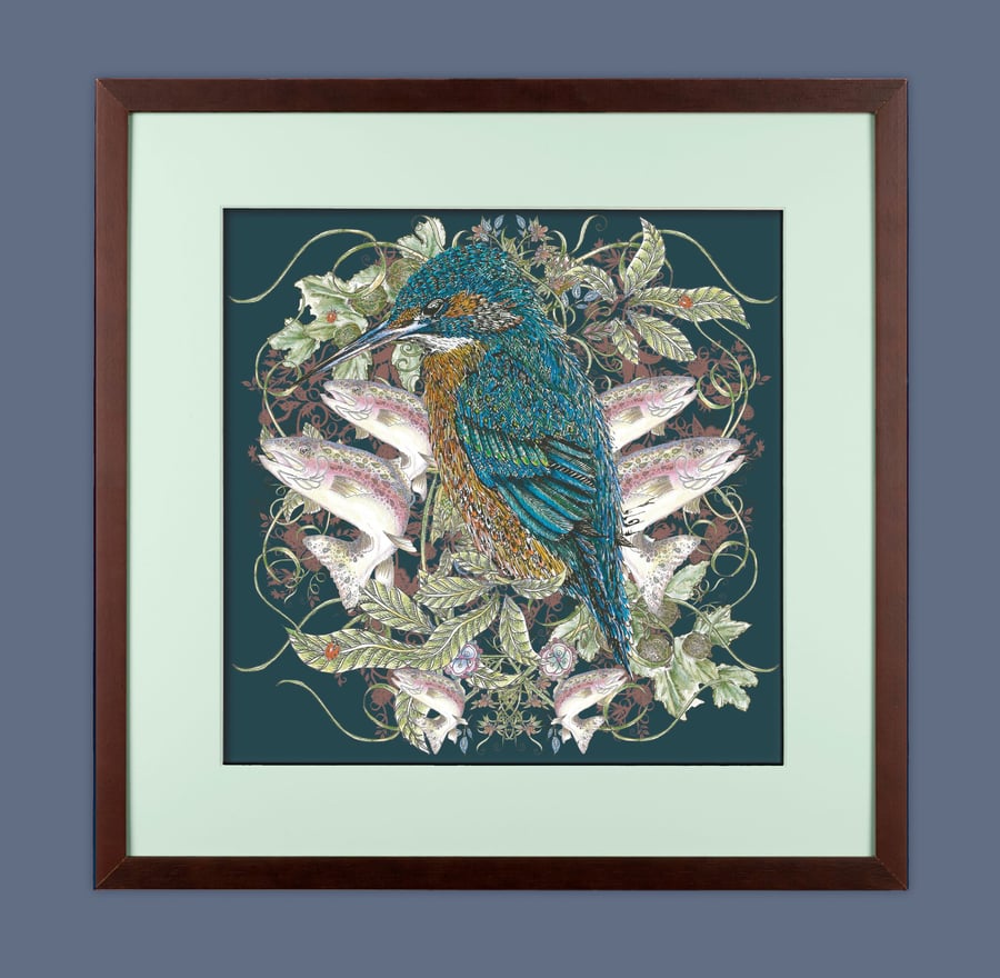 Kingfisher Natural World Art Print (unframed)