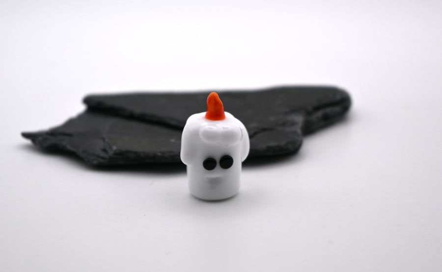 small glass candle keepsake