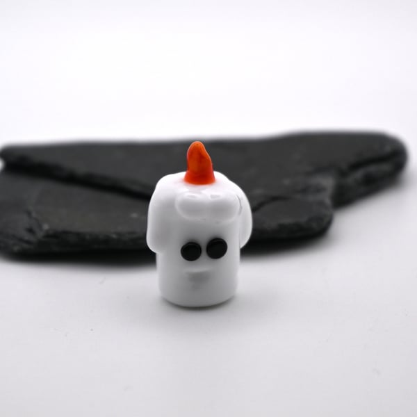 small glass candle keepsake