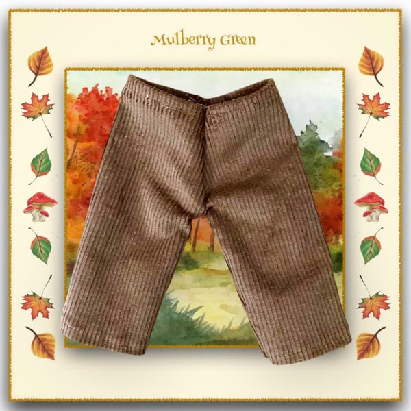 Hazelnut Brown Corduroy Trousers