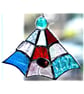 Spider's Web Stained Glass Suncatcher Coloured - Image 3