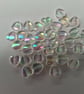 100 x Transparent Acrylic 10 x 8mm Heart Beads