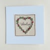 Embroidered Heart Valentine's Card