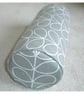 Bolster Cushion Cover 18"x8" Silver Grey Round Cylinder Neck Roll Pillow Sham