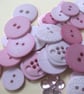 Pale Pink Craft Button Embellishment Mix, Color Me Pink - Image 1