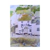 Blank greetings card A5 Blue Peter pub Polperro 