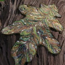 Handmade Felt Wool Napkin – Oak Leaf Design