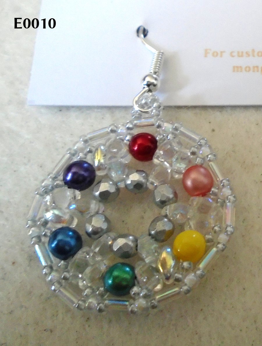 1920s-style bead earrings (customisable)