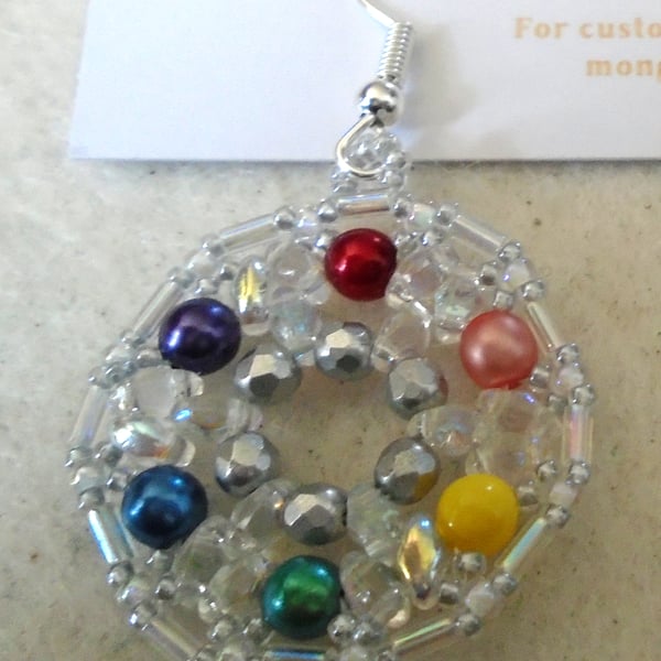 1920s-style bead earrings (customisable)