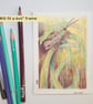 Grasshopper original artwork, letterbox art gift - Image 9