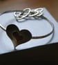Heart Bangle Sterling Silver - Image 4