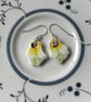 Handmade Earrings, Ceramic, Unique Earrings, Vintage, Eco Friendly Gifts. - Image 9