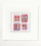 Heart squares greetings card - Image 1