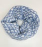 Summer Seconds Leopard snood cowl - glacier and white - Image 1