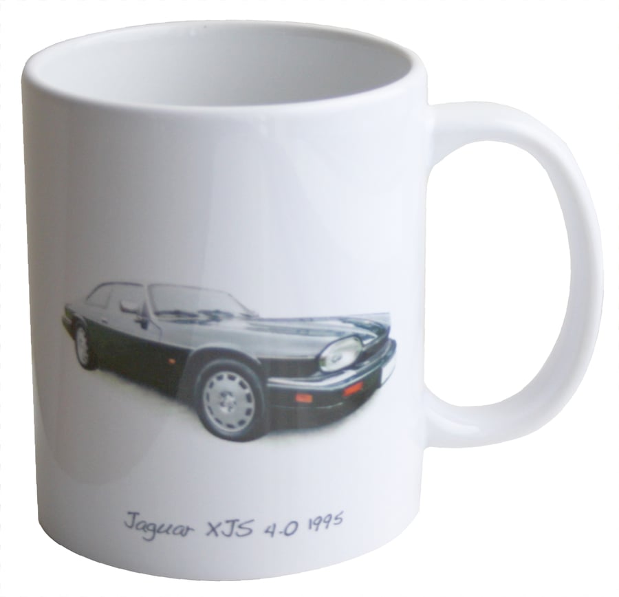 Jaguar XJS 1995 - 11oz Ceramic Mug - Gift for Jag Enthusiast in your life