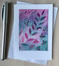 Frosted foliage original art card - Image 1