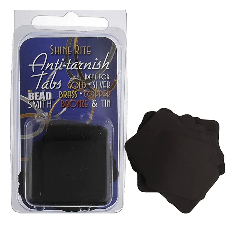 50 Anti Tarnish Tabs for Gold, Silver, Bronze, Brass, Copper & Tin 