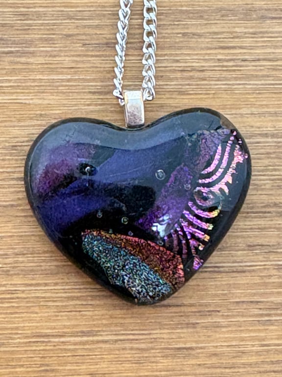 Multi Coloured Heart Pendant