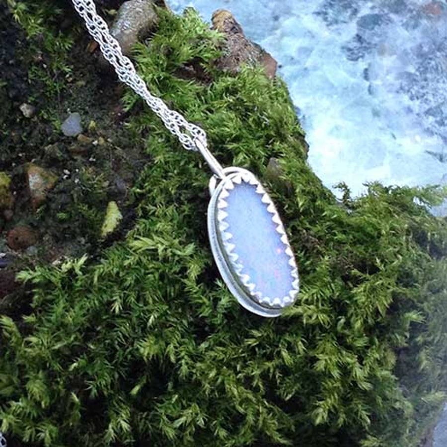 Delicate Opal pendant