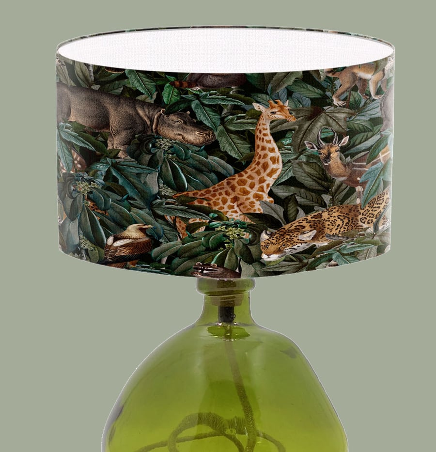 Jungle Design Lampshade Art Lampshade - Modern Art Lamp Shade - Animal print