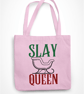 Slay Queen- Funny Gay Christmas Tote Bag - Shopper Bag xmas Gift - Image 3
