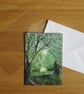 Atmospheric Landscape Art Greetings Card-Scenic Woodland Glade-5x7 Blank Inside - Image 5