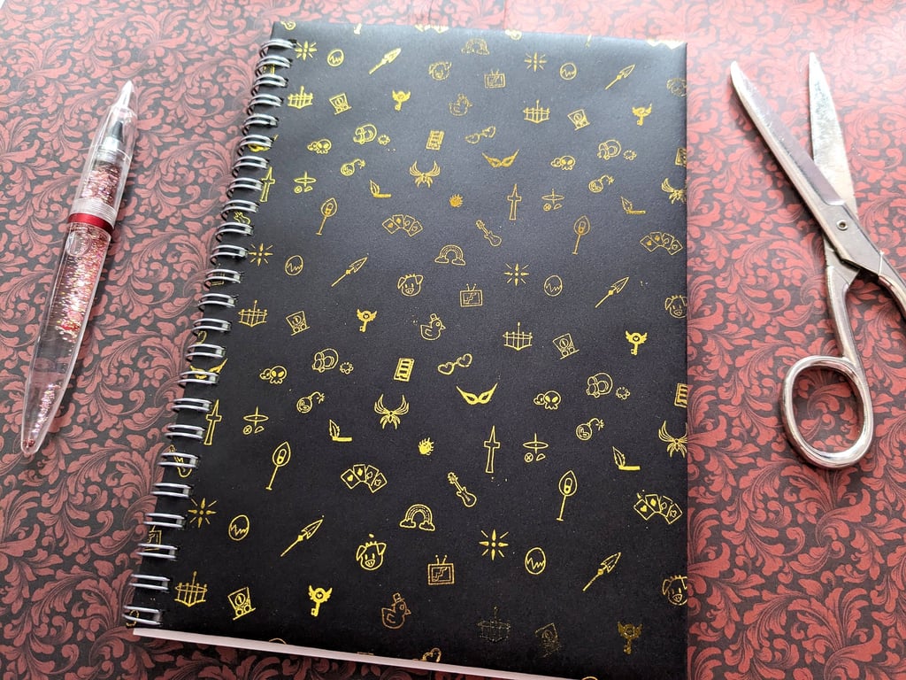Hazbin Hotel Foil Notebook with Dotted, Lined or Blank Paper