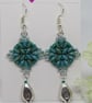 Turquoise Tiles earrings - Image 4