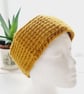 Chunky Gold Ear Warmer, Cosy Crochet Headband
