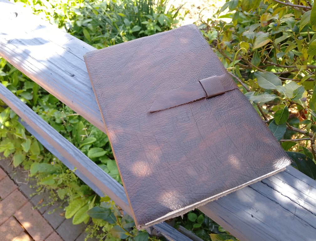 Leather journal Arthur blank 120 page diary , note book sketch book 