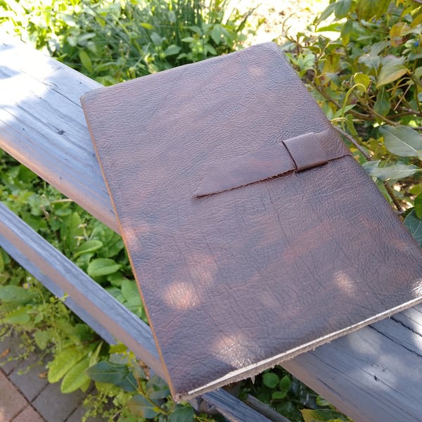 Leather journal Arthur blank 120 page diary , note book sketch book 